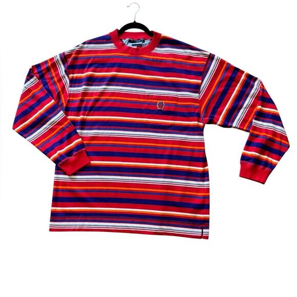 Tommy Hilfiger Vintage NWOT Striped Long Sleeve Crew Neck T-Shirt - Picture 1 of 7